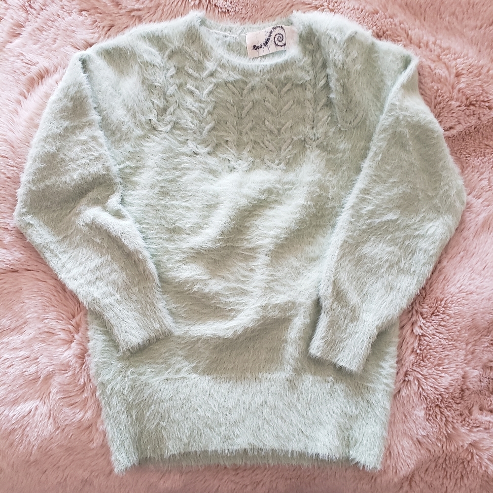 Anthropologie Rosie Neim mint green sweater